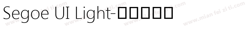 Segoe UI Light字体转换